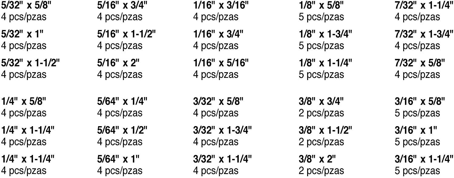 Performance Tool W5340 120pc Roll Pin Assortment