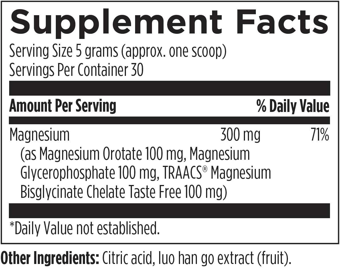 Designs for Health TriMag Supreme Powder - 300mg Triple Magnesium Drink - May Support Heart Health &
