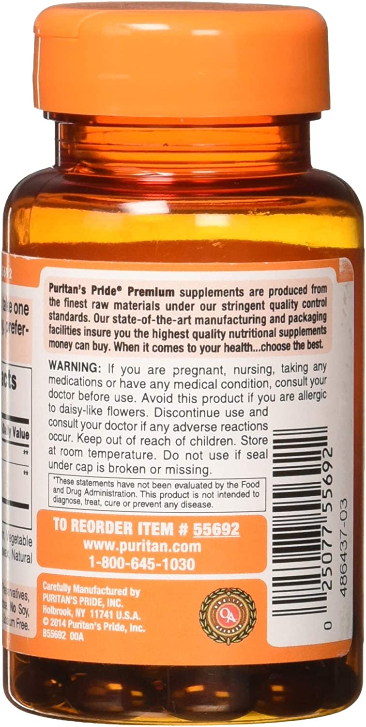 Zeaxanthin 4mg with Lutein 10mg, Supports Healthy Eyes and Vision*, 60 ct by Puritan