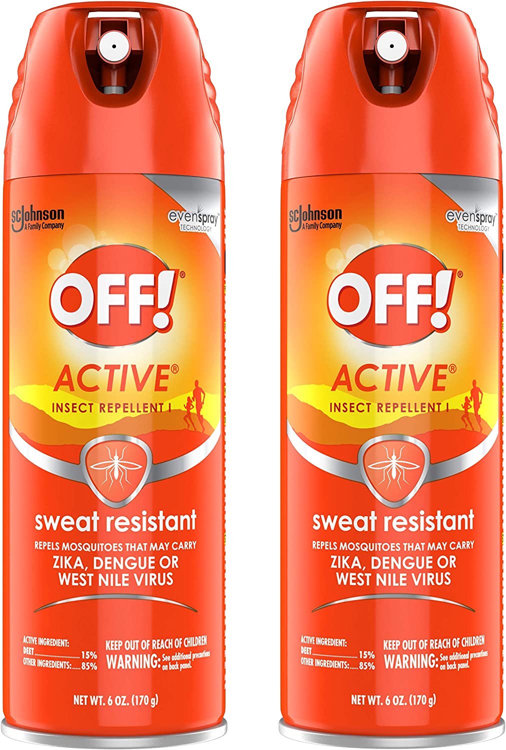 OFF! Active Mosquito Repellent, 6 OZ (Pack of 2)