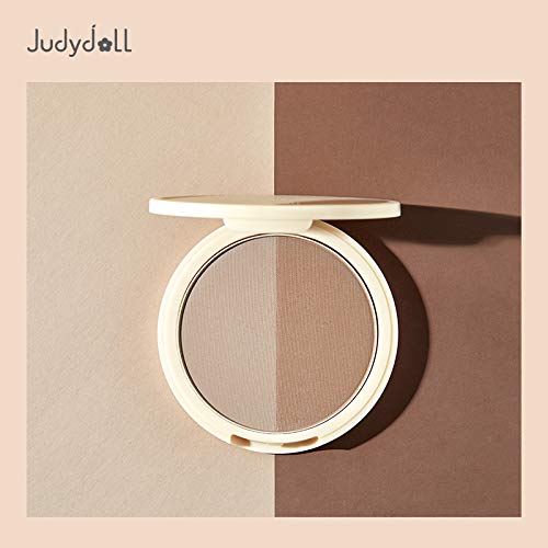 Judydoll Multi Functional Contour Palette, 2 Color Face Shadow Powder V Face Contour Cream Contourin