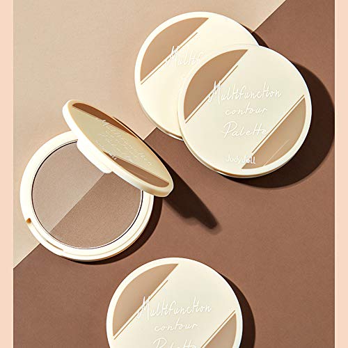 Judydoll Multi Functional Contour Palette, 2 Color Face Shadow Powder V Face Contour Cream Contourin