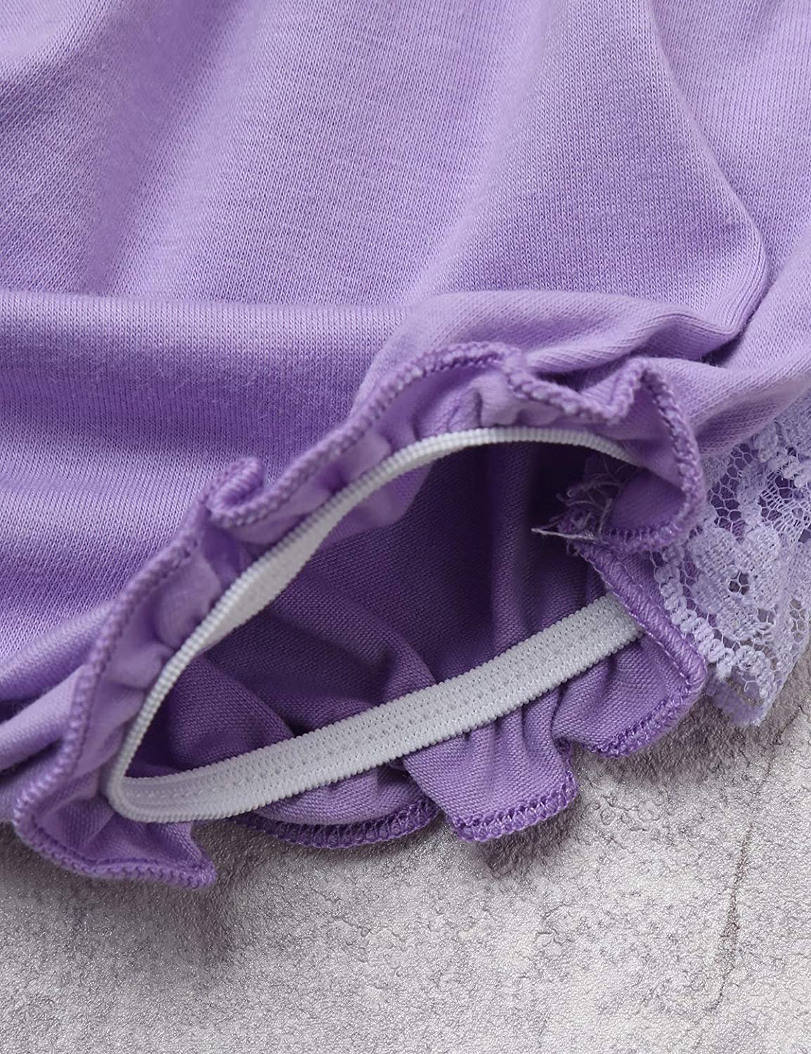 Yeahdor Infant Baby Girls Elastic Waistband Lace Ruffled Frilled Diaper Cover Bloomers with Headband