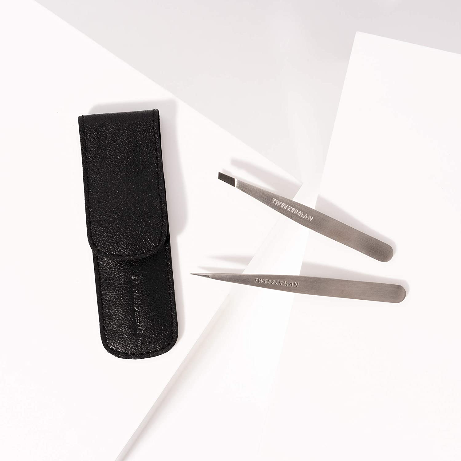 Tweezerman Petite Tweeze Set Assorted Colored Pouches