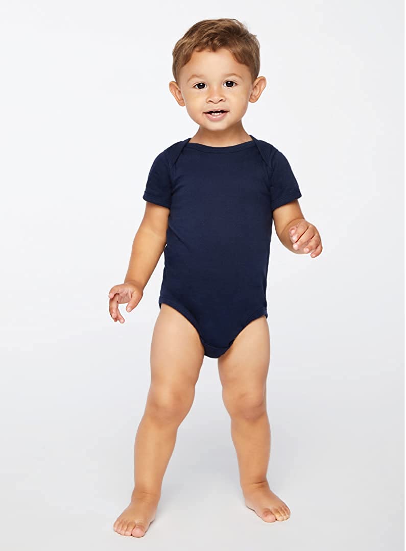 RABBIT SKINS, Baby Soft Fine Jersey Short Sleeve Bodysuit