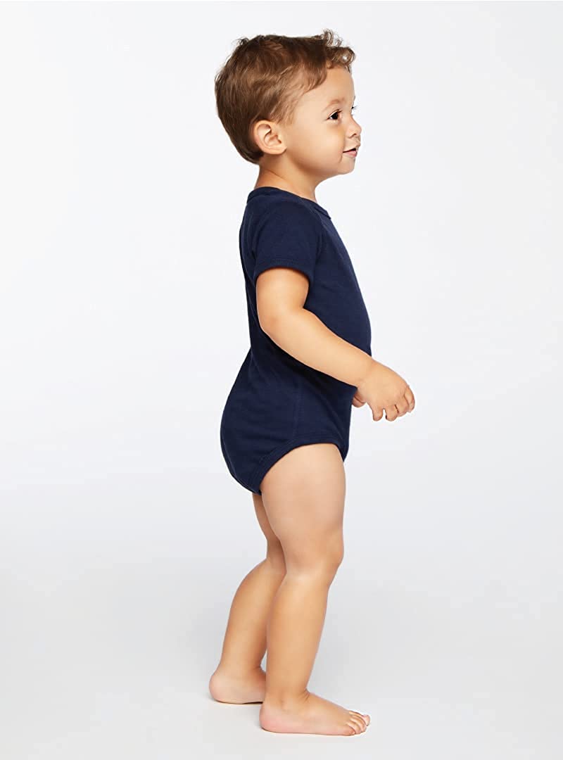 RABBIT SKINS, Baby Soft Fine Jersey Short Sleeve Bodysuit