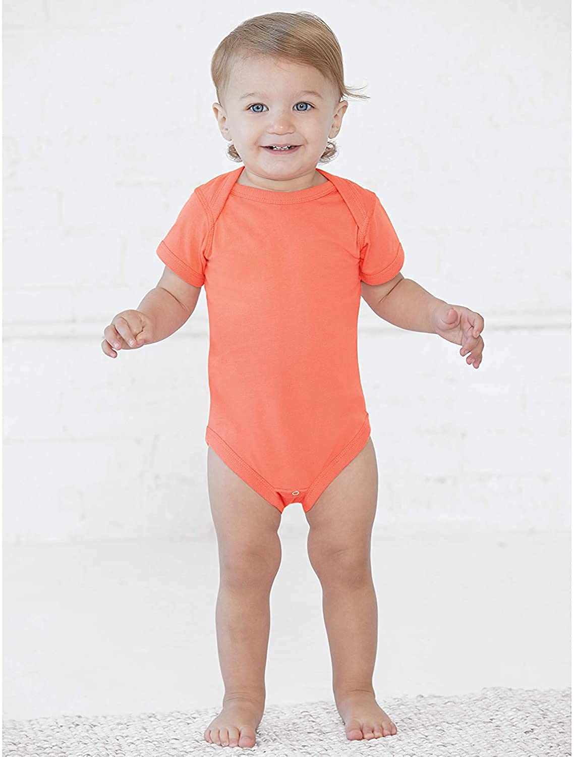 RABBIT SKINS, Baby Soft Fine Jersey Short Sleeve Bodysuit
