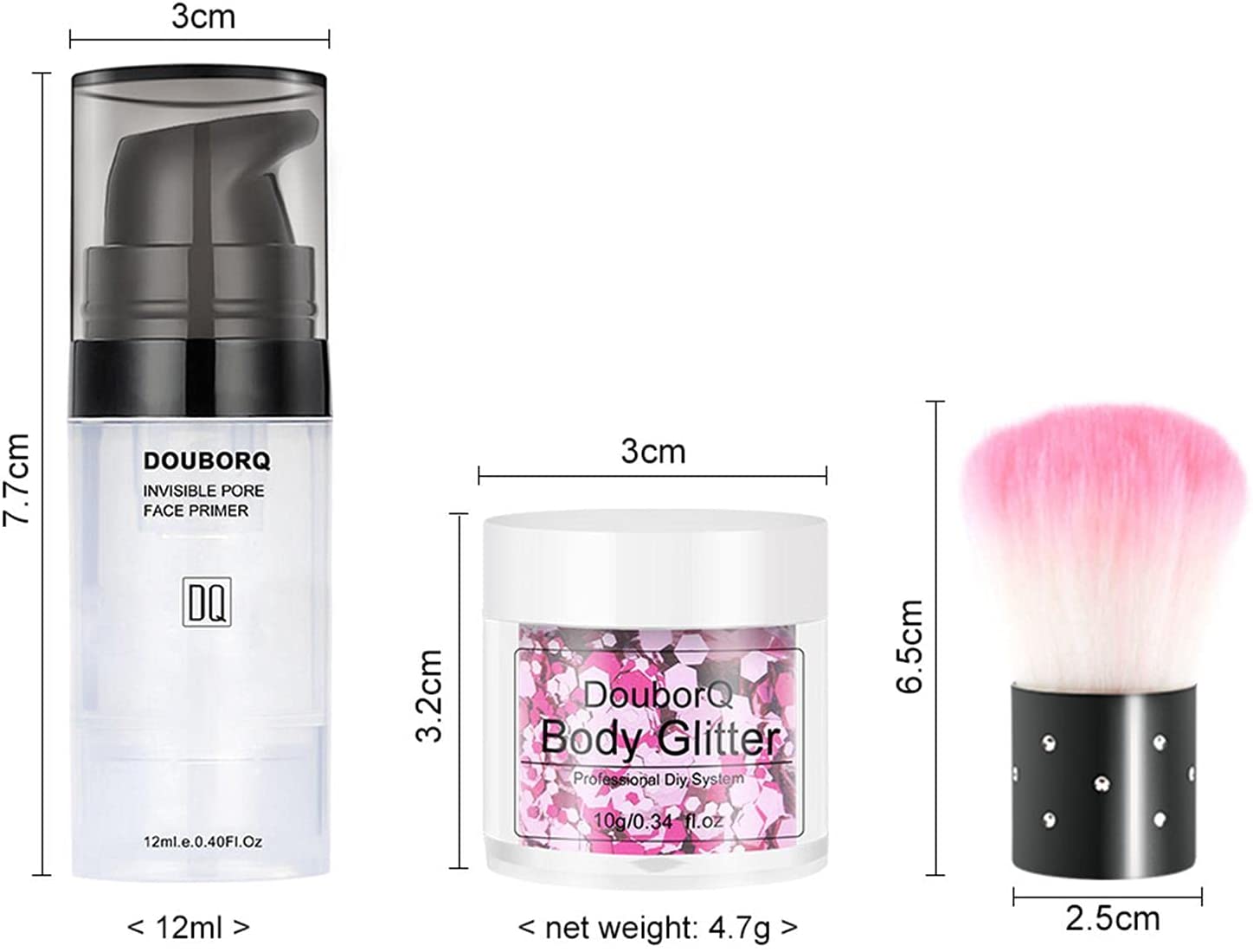 Mona43Henry Body Glitter, Holographic Cosmetic Face Glitter for Body, Eyes and Lips, Body Sequins wi