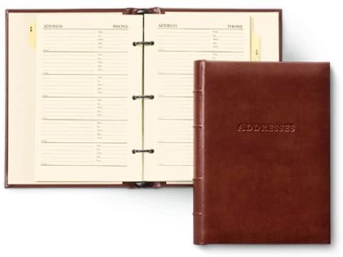 Leather Refillable Desk Address Book, by Gallery Leather, 9