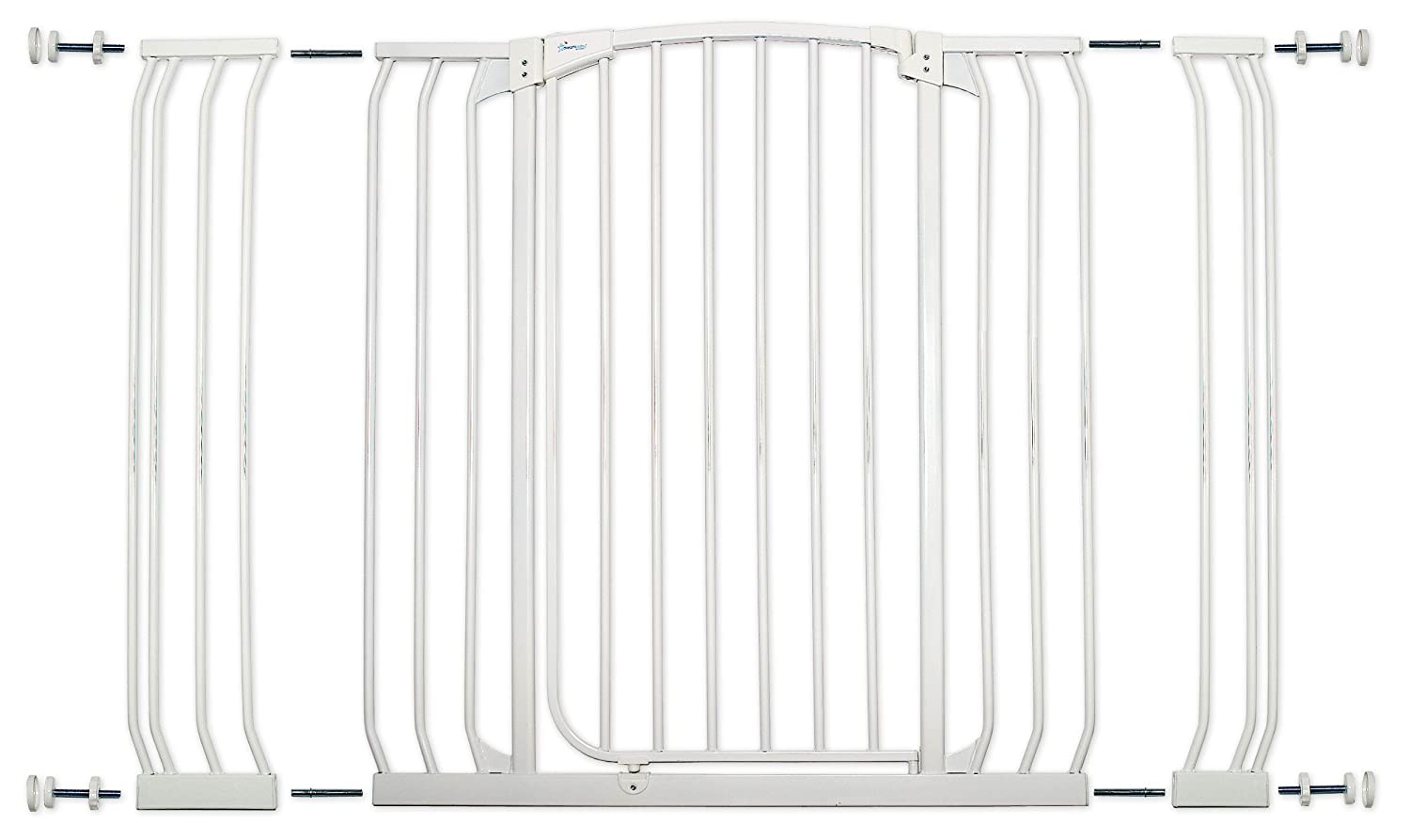 Dreambaby Chelsea Extra-Tall & Wide Auto-Close Security Baby Safety Gate- White - with Extensions -
