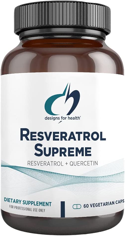 Designs for Health Resveratrol Supreme - Trans Resveratrol from Japanese Knotweed + Quercetin - Heal