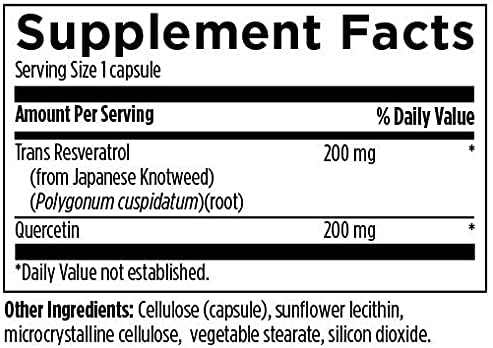 Designs for Health Resveratrol Supreme - Trans Resveratrol from Japanese Knotweed + Quercetin - Heal