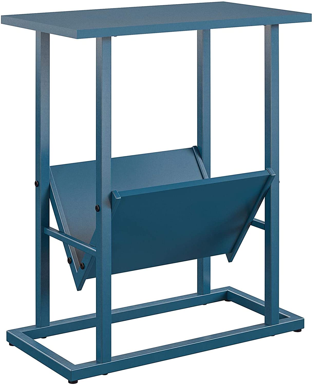 Novogratz Regal End, Blue Table