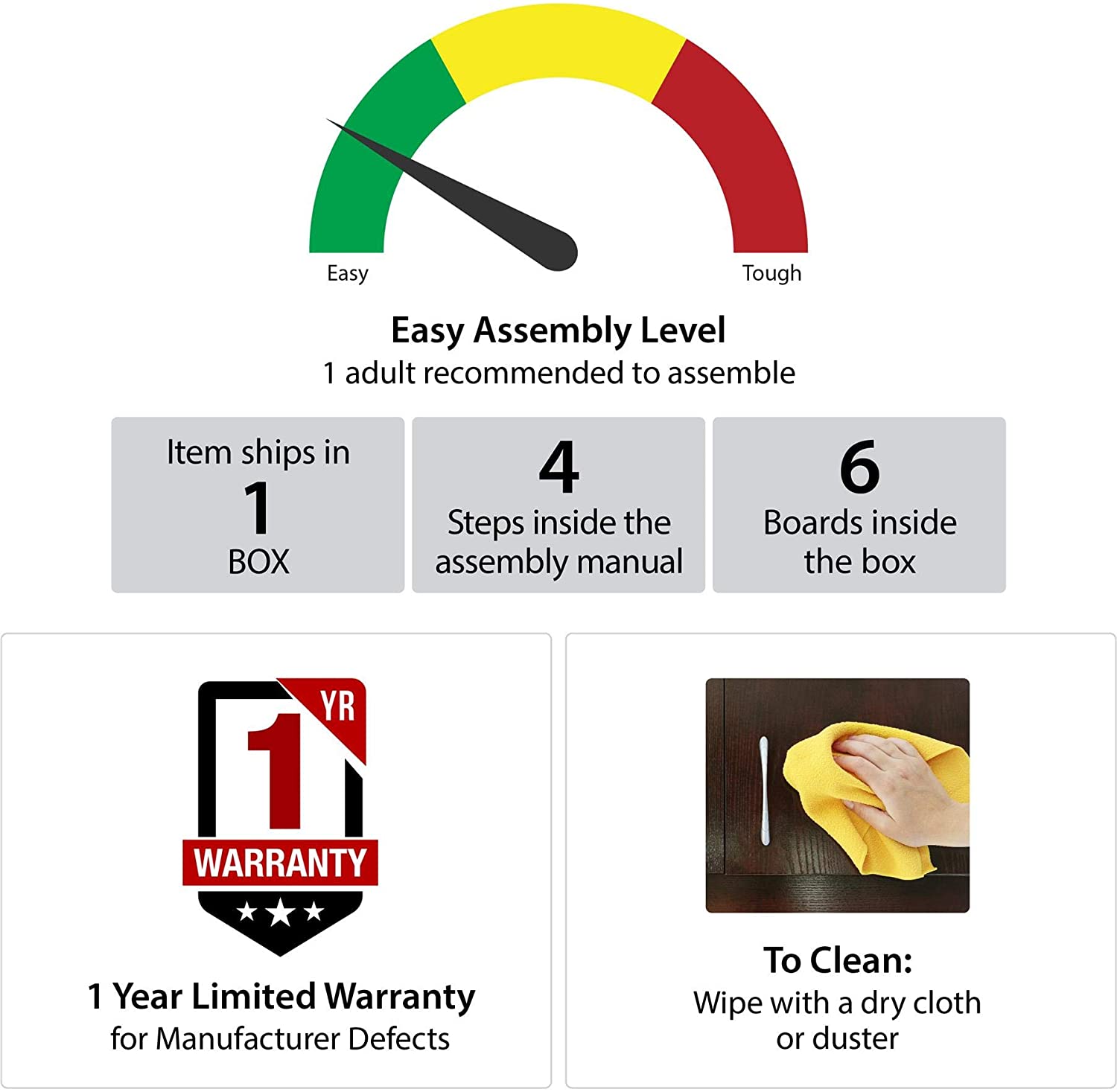 Novogratz Regal End, Blue Table