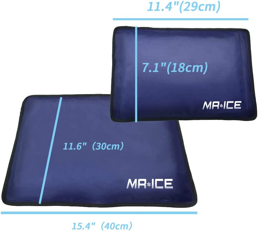 Large Gel Ice Pack for Injuries Reusable Gel Hot & Cold Pack Compress Flexible Gel Ice Pack for Hip,