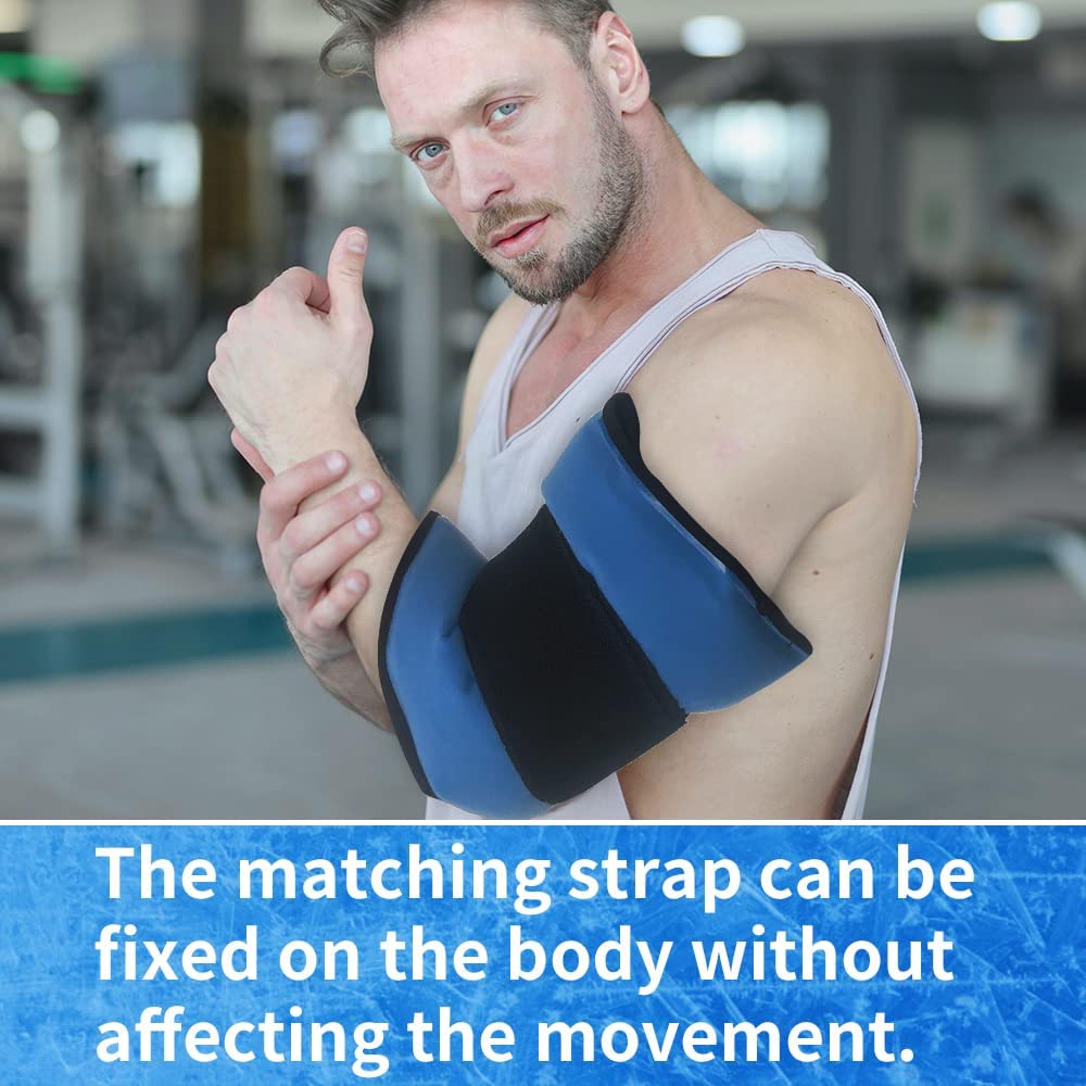 Large Gel Ice Pack for Injuries Reusable Gel Hot & Cold Pack Compress Flexible Gel Ice Pack for Hip,