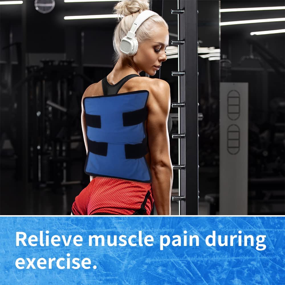 Large Gel Ice Pack for Injuries Reusable Gel Hot & Cold Pack Compress Flexible Gel Ice Pack for Hip,