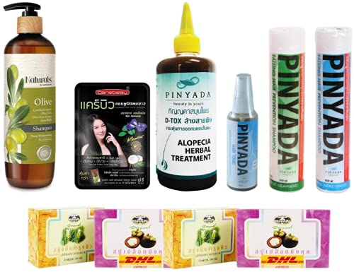 Set A23 Natural by Watsons Olive Shampoo 490ml Set Pinyada Hair Growth Shampoo 500ml DHL EXPRESS By