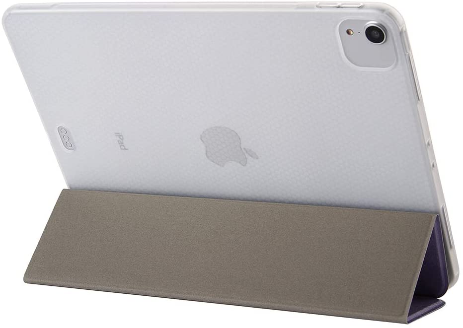 Herzzer Three Fold Leather Case for iPad Pro 11 inch 2018/2020,Slim Multi-Angle View Folio Stand Pre