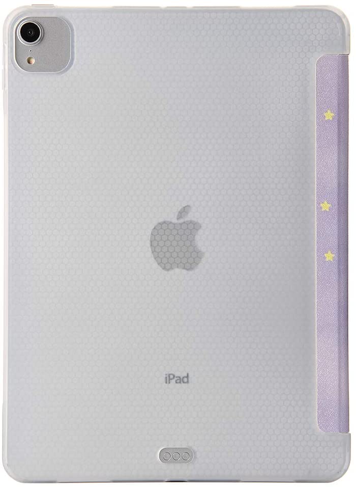 Herzzer Three Fold Leather Case for iPad Pro 11 inch 2018/2020,Slim Multi-Angle View Folio Stand Pre