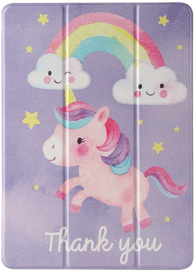 Herzzer Three Fold Leather Case for iPad Pro 11 inch 2018/2020,Slim Multi-Angle View Folio Stand Pre