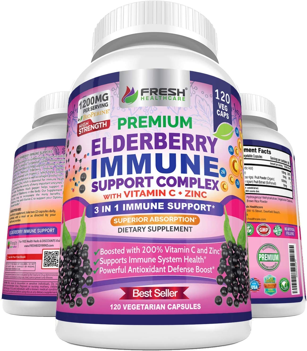 Moringa and Elderberry Immune Support Complex - Bundle