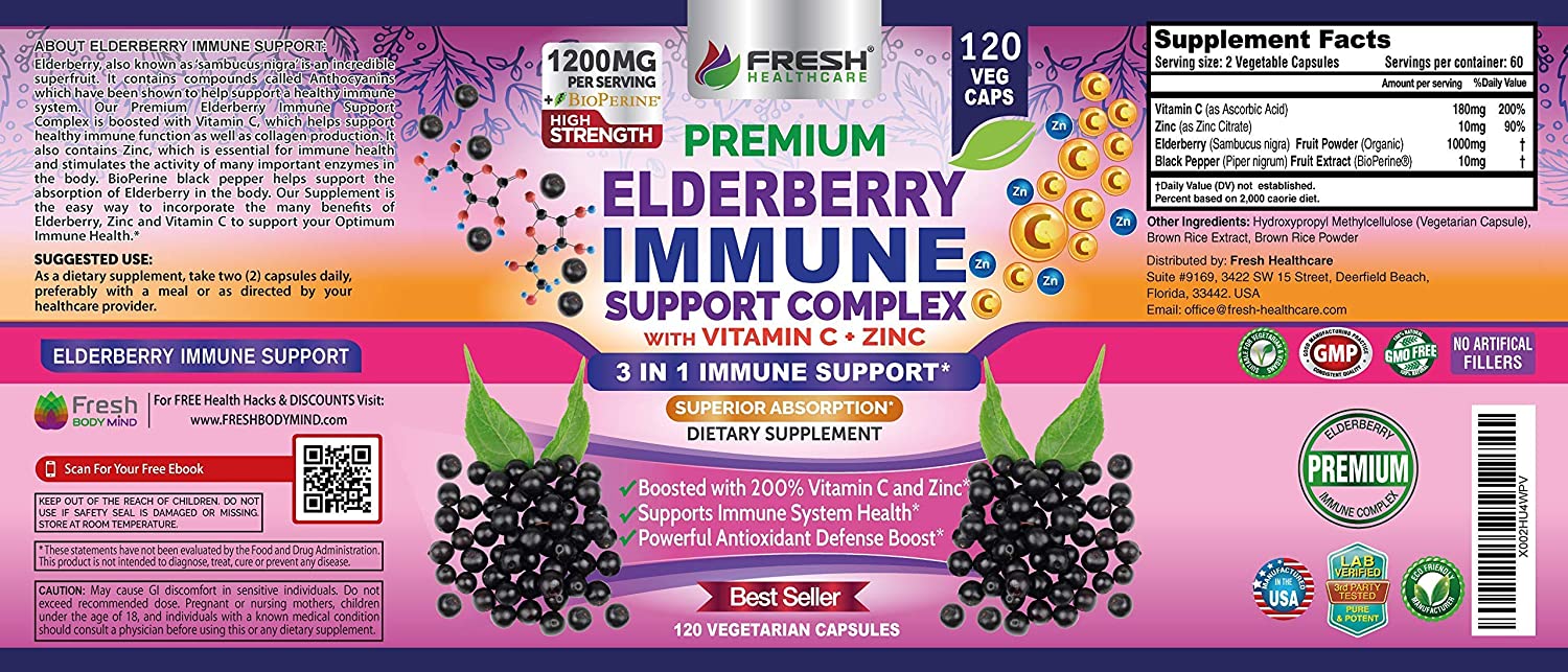 Moringa and Elderberry Immune Support Complex - Bundle