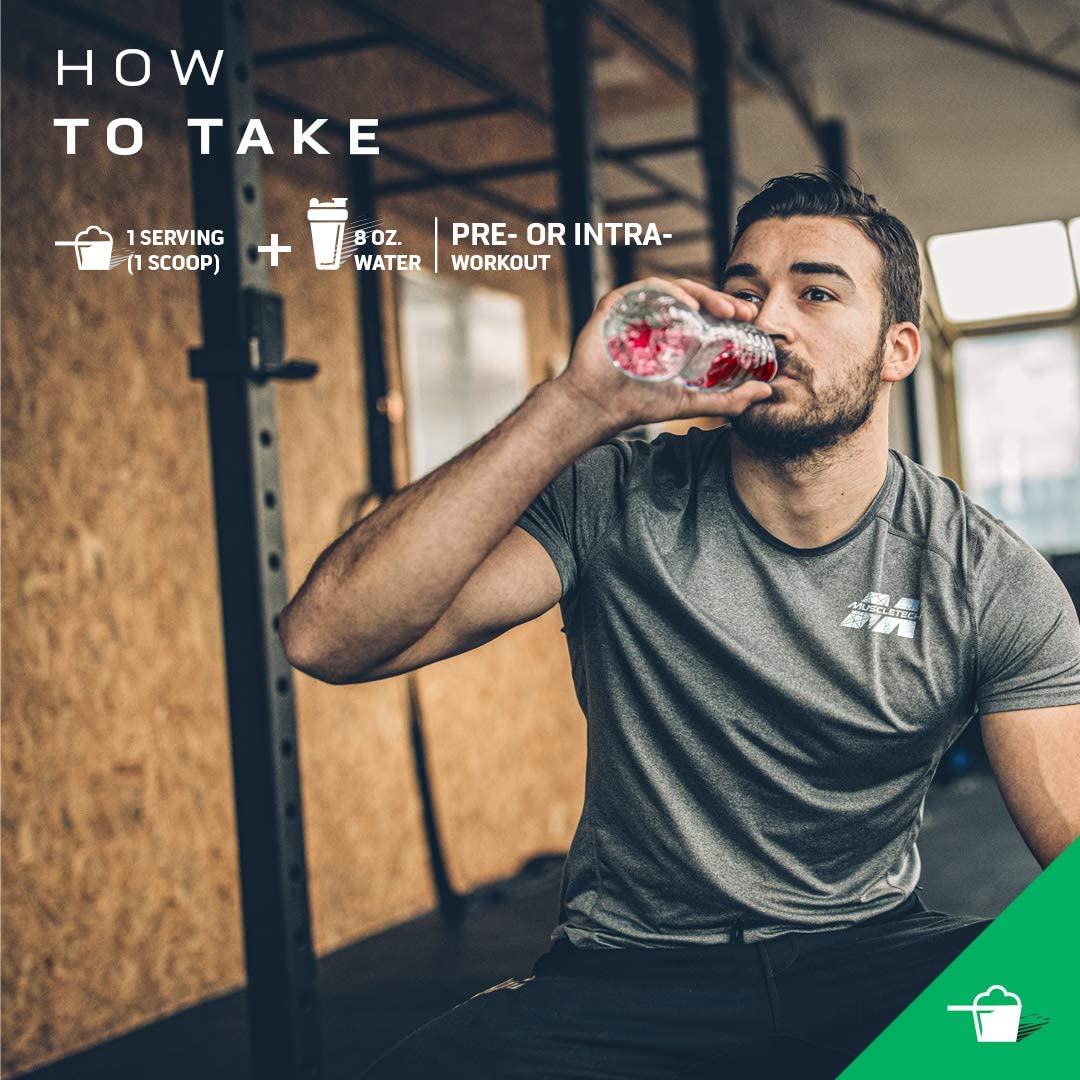 BCAA Amino Acids + Electrolyte Powder | MuscleTech Amino Build | 7g of BCAAs + Electrolytes | Suppor