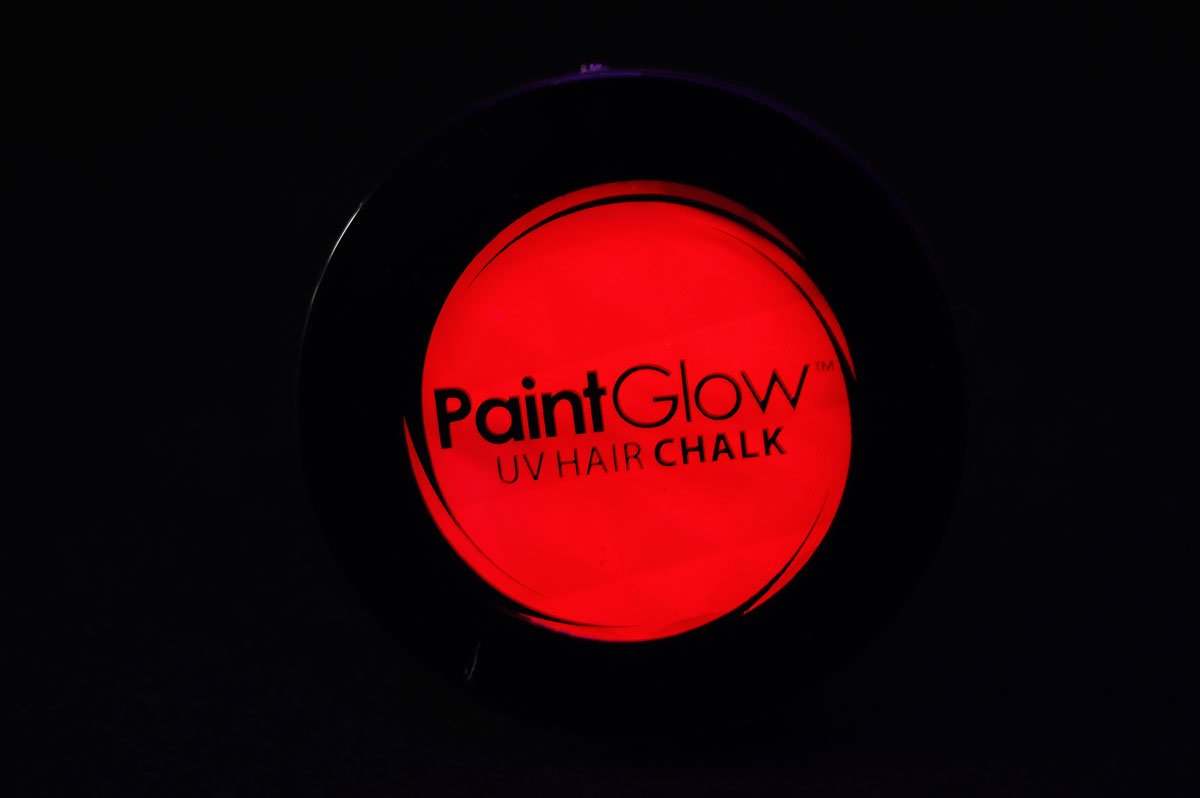 Paint Glow UV Blacklight Reactive Hair Chalk (Red)