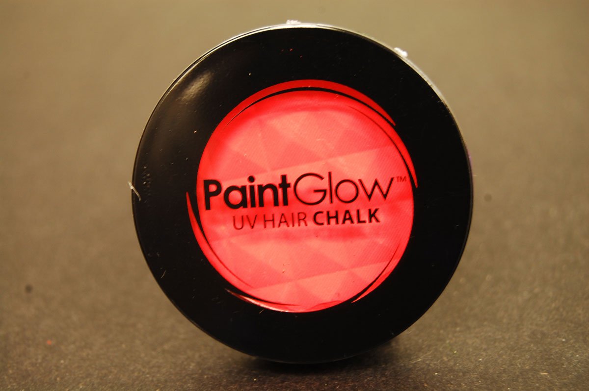 Paint Glow UV Blacklight Reactive Hair Chalk (Red)