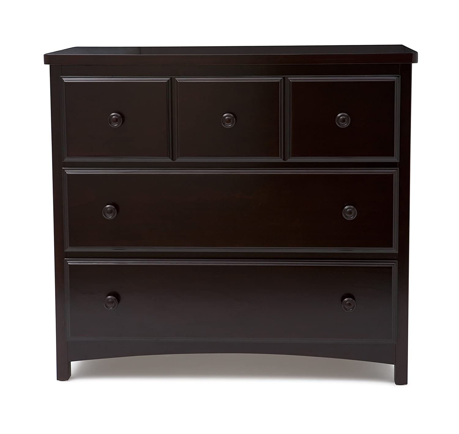Delta Children 3 Drawer Dresser, Dark Chocolate