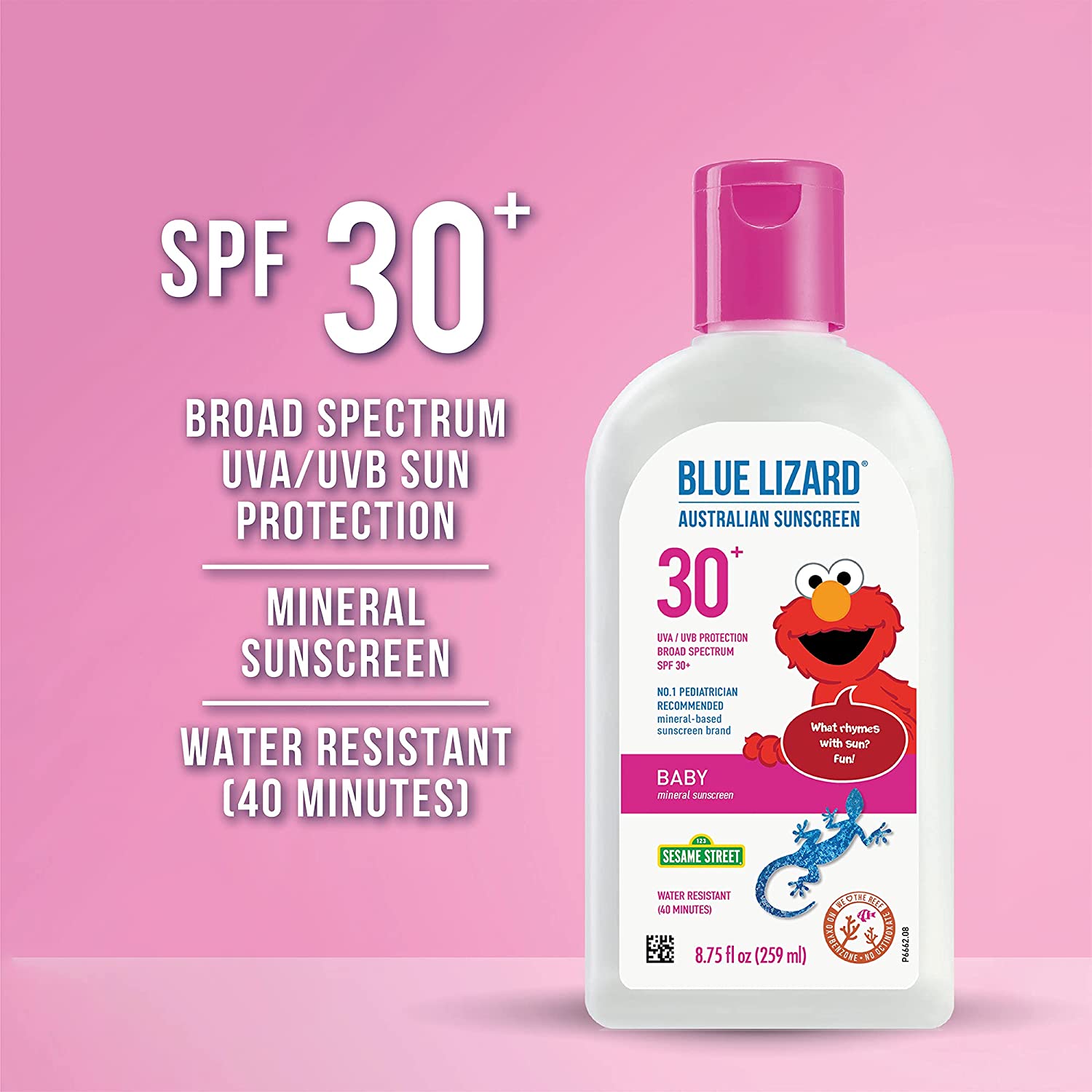 Blue Lizard Baby Mineral Sunscreen with Zinc Oxide, SPF 30+, Water Resistant, UVA/UVB Protection wit