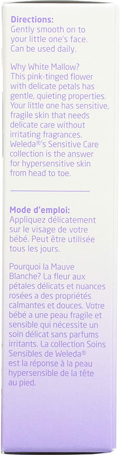 Weleda, Face Cream Baby Derma White Mallow, 1.7 Ounce