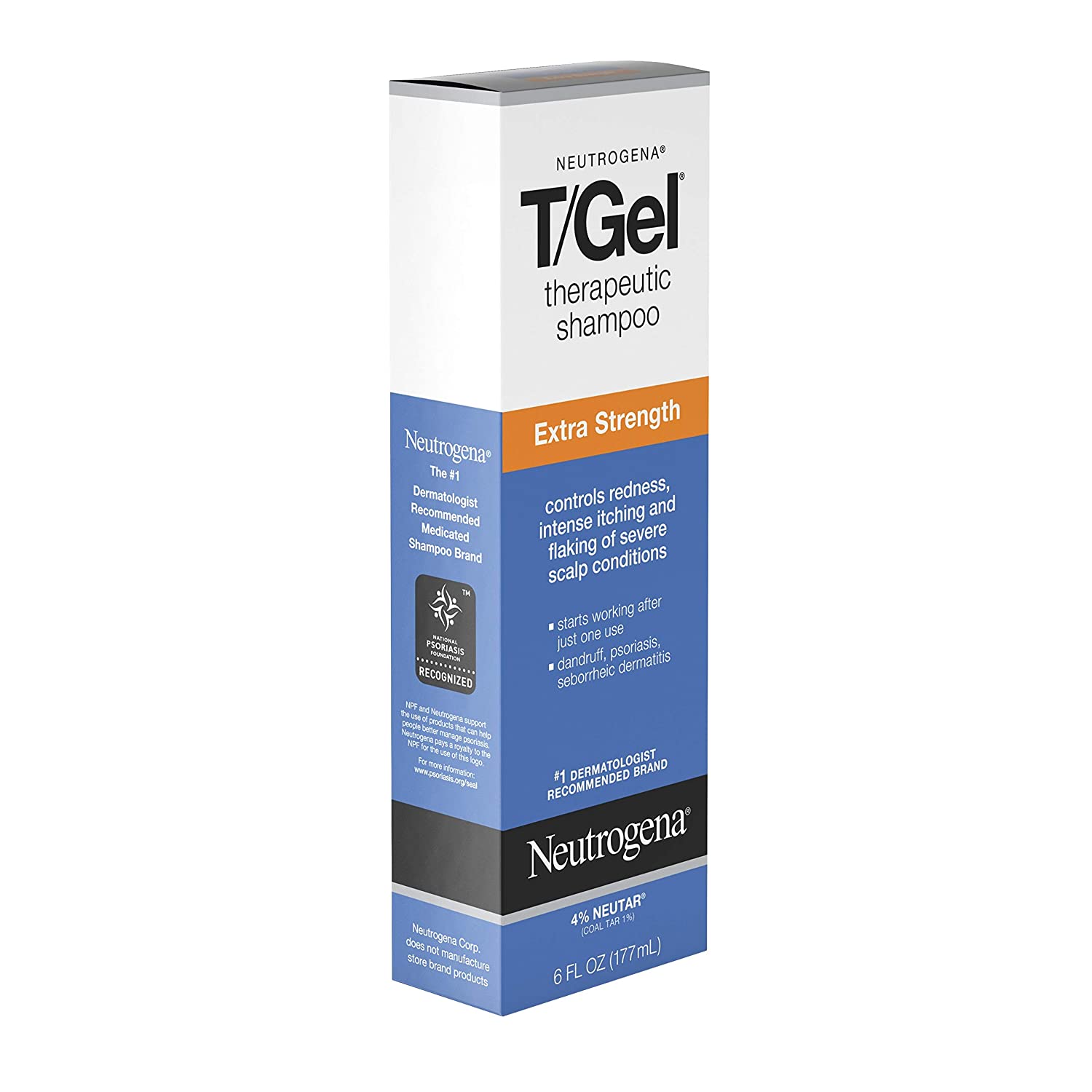 Neutrogena T/Gel Extra Strength Therapeutic Shampoo with 1% Coal Tar, Anti-Dandruff Treatment for Lo
