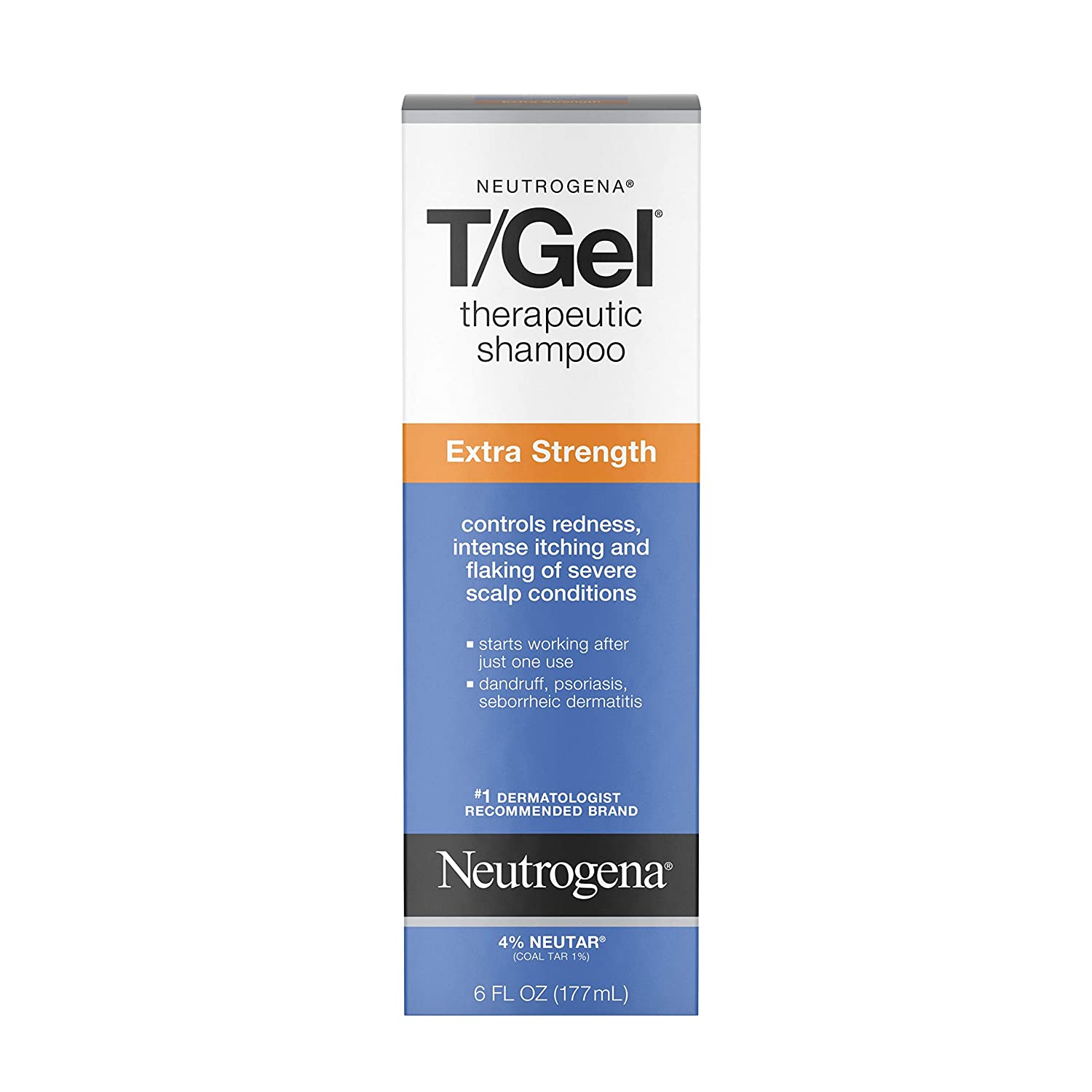 Neutrogena T/Gel Extra Strength Therapeutic Shampoo with 1% Coal Tar, Anti-Dandruff Treatment for Lo