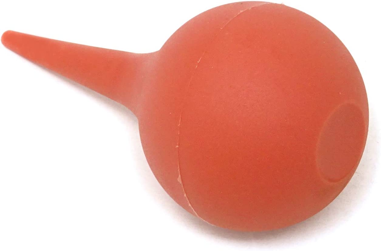 Honbay 75ml Rubber Squeeze Bulb Ear Syringe Laboratory Tool (Red)