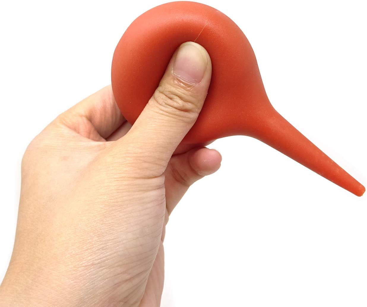 Honbay 75ml Rubber Squeeze Bulb Ear Syringe Laboratory Tool (Red)