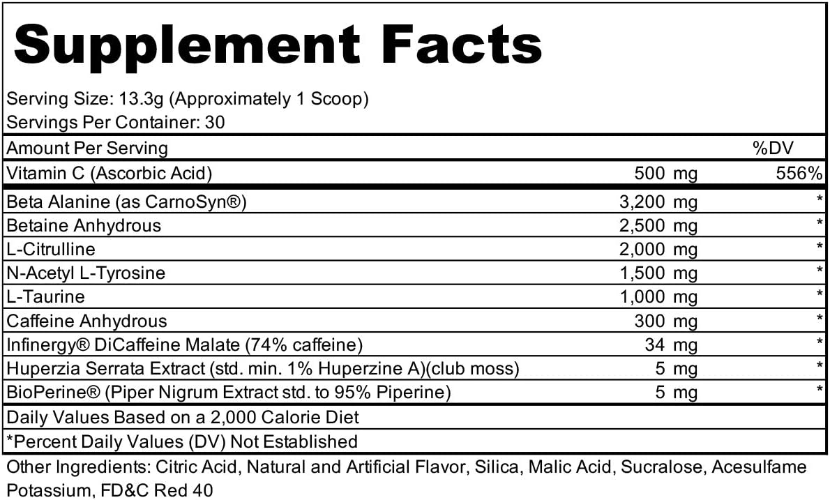 Bare Performance Nutrition, Flight Pre Workout, Energy, Focus