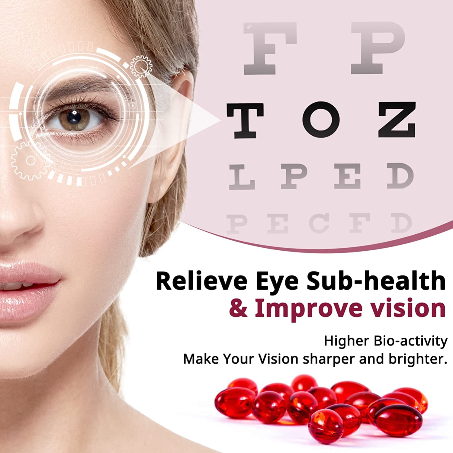 Astaxanthin 24mg, 90 Softgels Premium Astaxanthin Supplements for 1 Month Supply, Pure Haematococcus