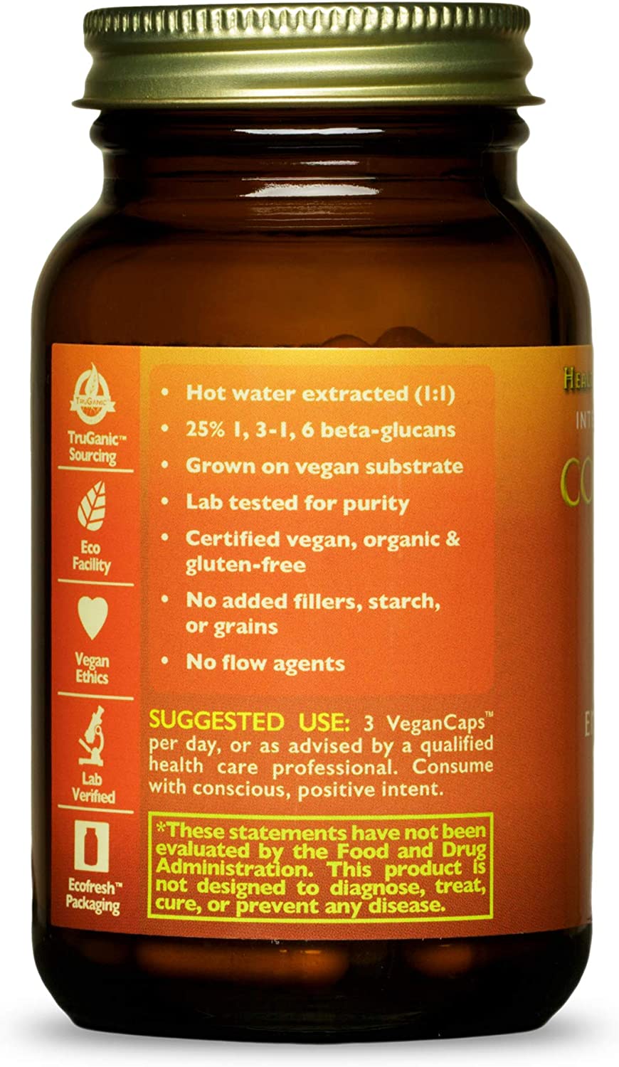 HealthForce SuperFoods Integrity Extracts Cordyceps - 90 VeganCaps - Endurance, Strength, Energy, Im