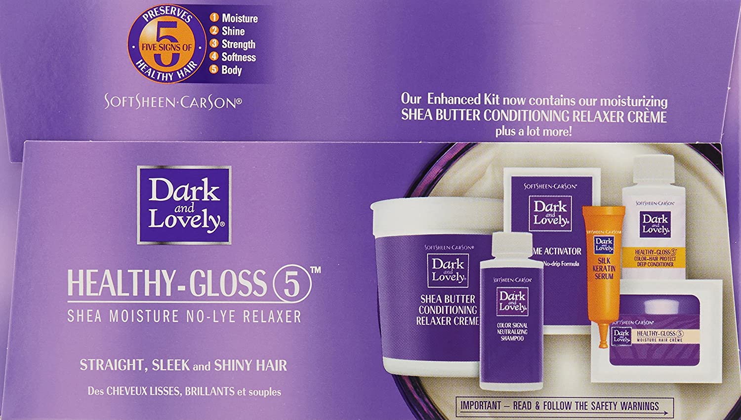 SoftSheen-Carson Dark and Lovely Healthy-Gloss 5 Shea Moisture No-Lye Relaxer, for Color Treated Hai