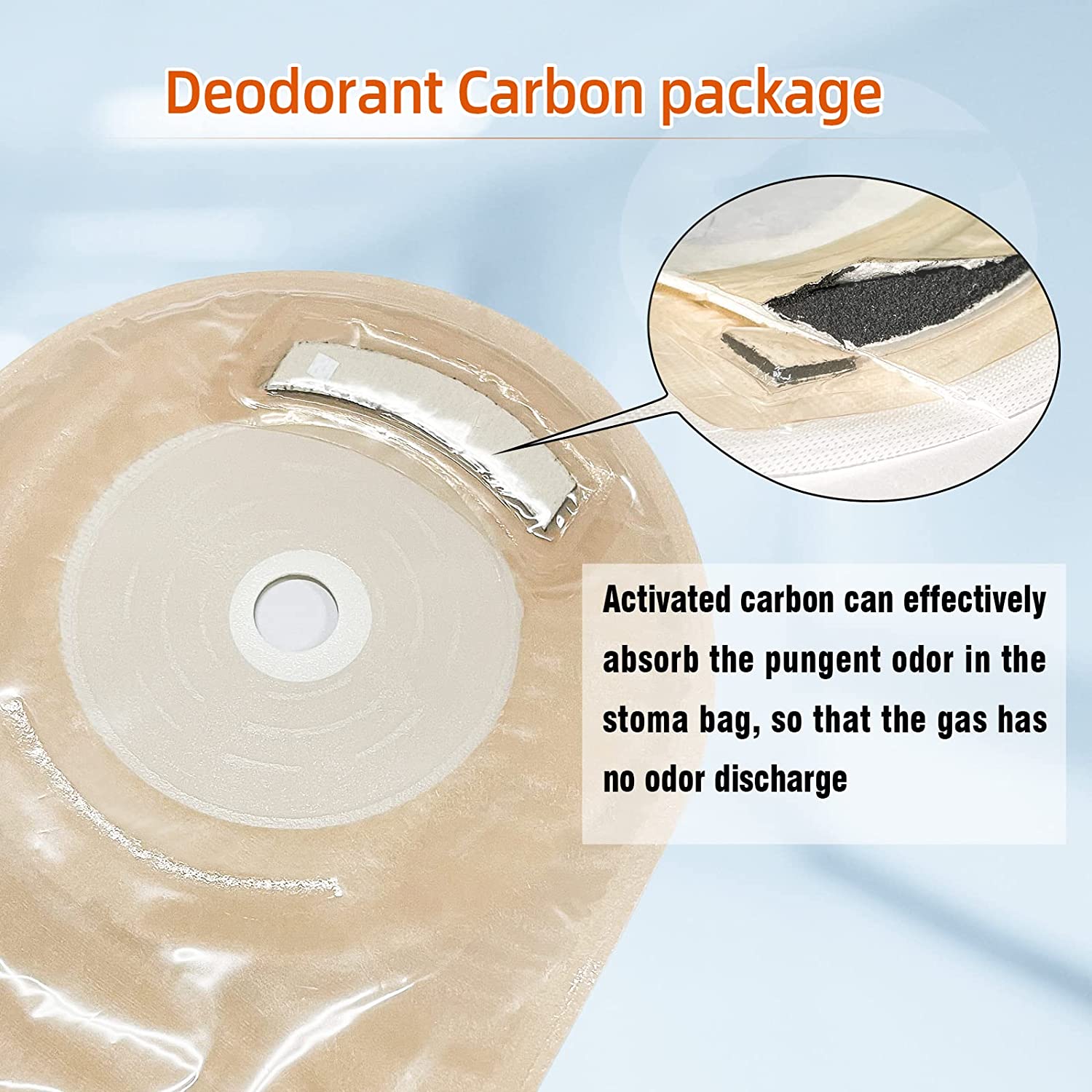 Ceeport 20 PCS Colostomy Bags,One Piece Drainable Pouches,Ostomy Bags,Ostomy Supplies for Ostomy Ile