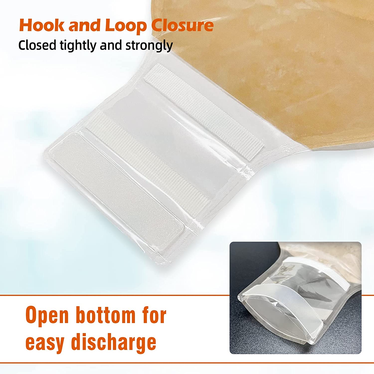 Ceeport 20 PCS Colostomy Bags,One Piece Drainable Pouches,Ostomy Bags,Ostomy Supplies for Ostomy Ile
