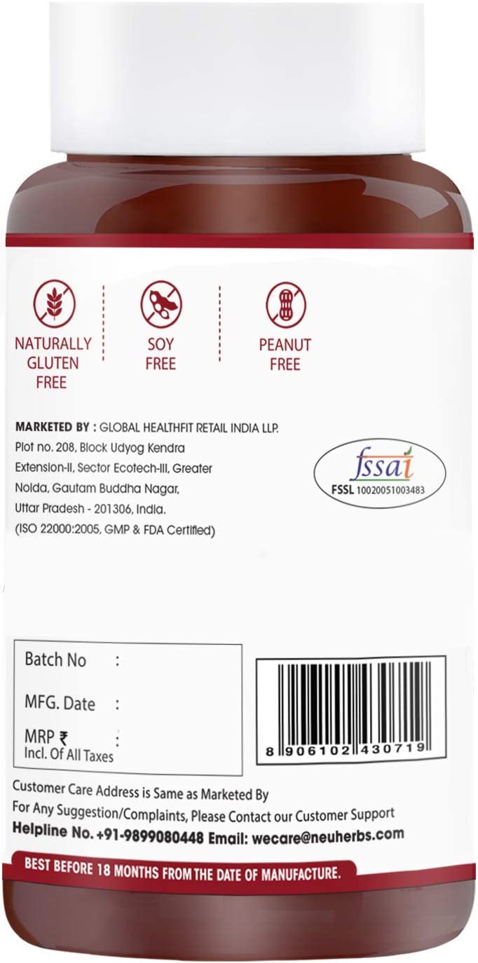 SB Group Neuherbs Hair Skin & Vitamins Supplement with Turmeric, Primrose Oil, Biotin, Glutathione &