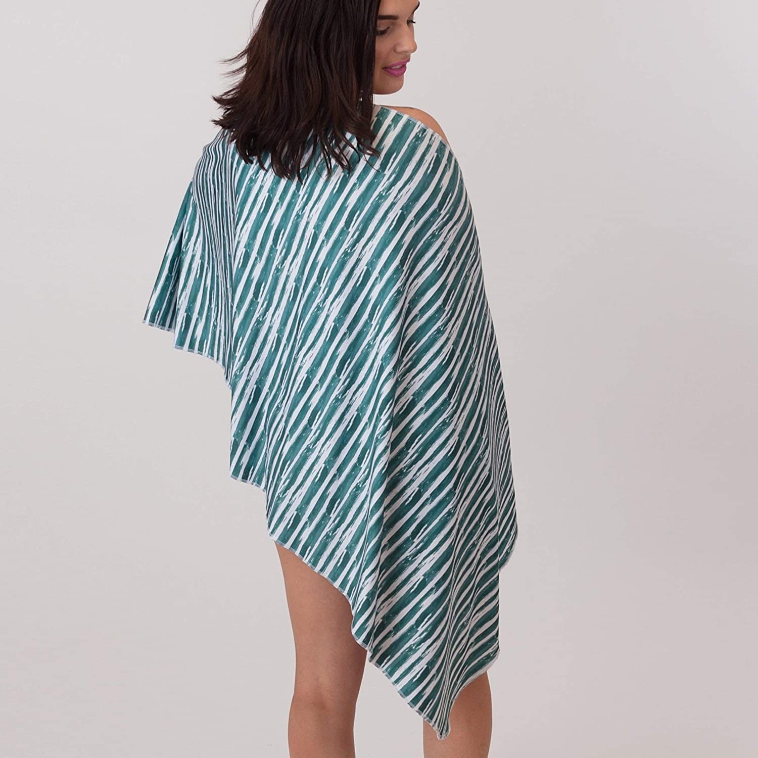 Luv Bug Company UPF 50+ Sunscreen Towel Full Size (Black Stripe)