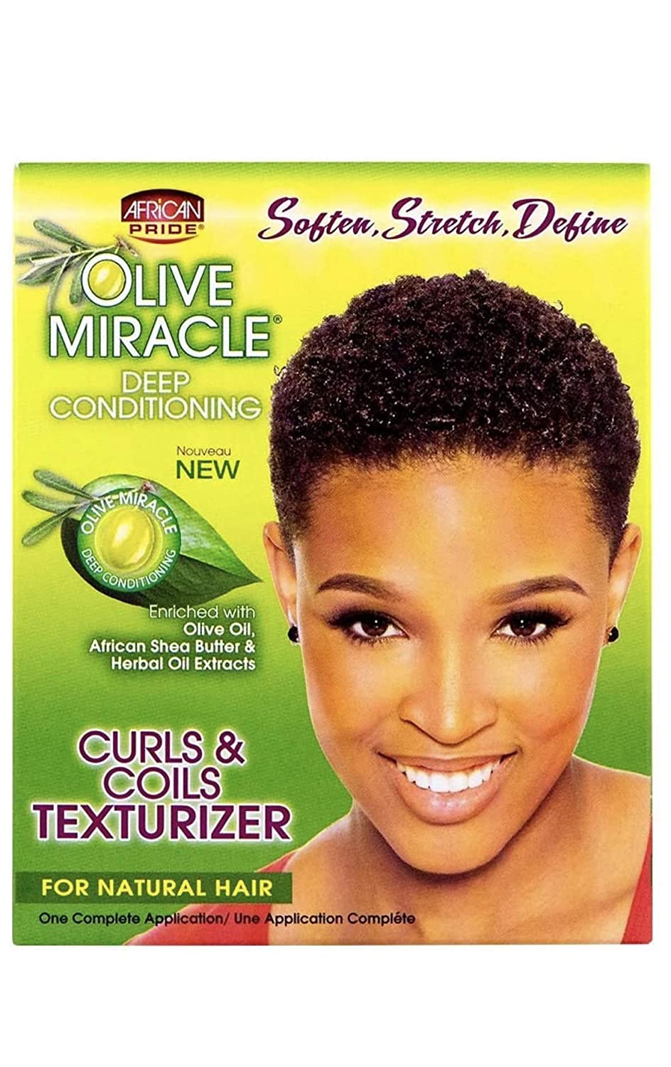 African Pride Olive Miracle Curls and Coils Texturizer (Including Large