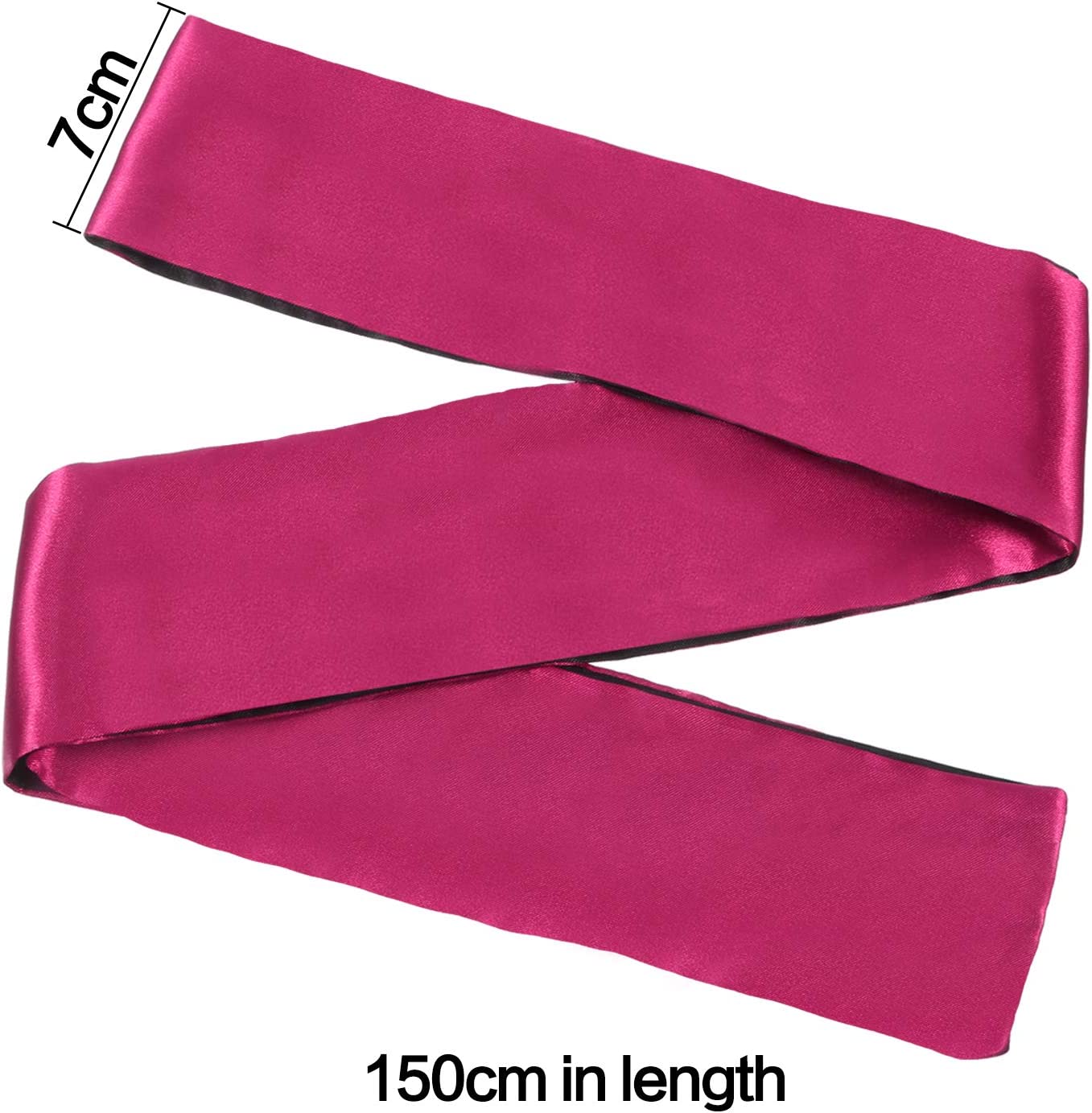 4 Pack Satin Eye Mask Blindfold 150 cm (Black Red and Black)