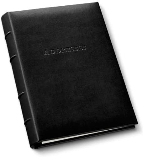 Leather Refillable Desk Address Book, by Gallery Leather, 9