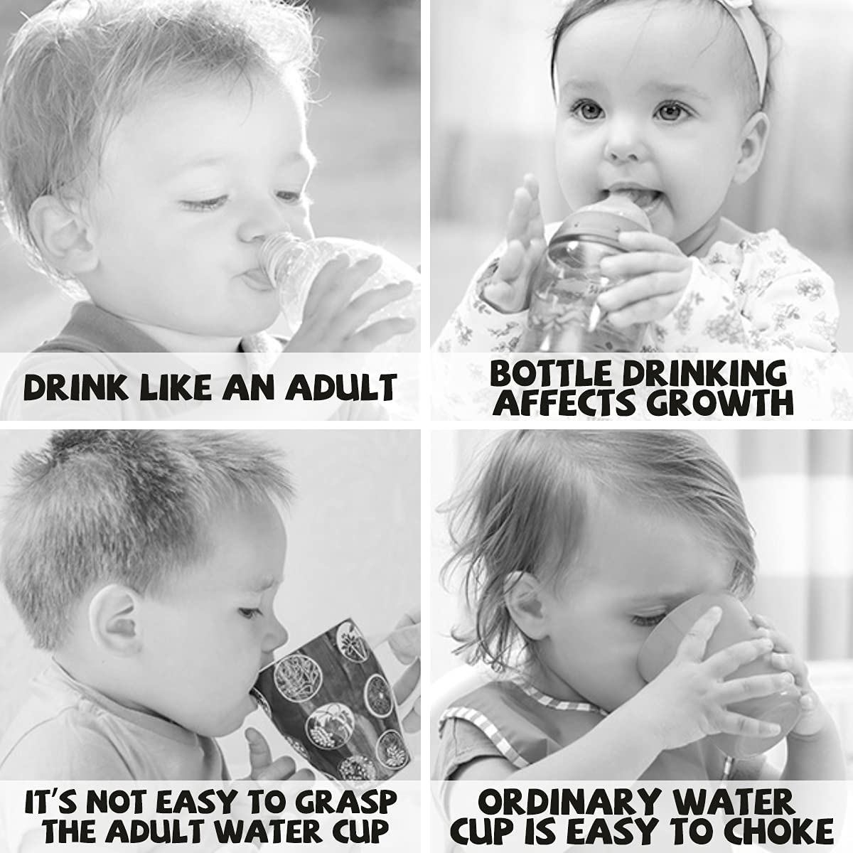 Jakuva 8 Ounce Kids & Toddler Cups,Silicone Training Straw Sippy Cup, No Spill Sippy Cups for Baby, 