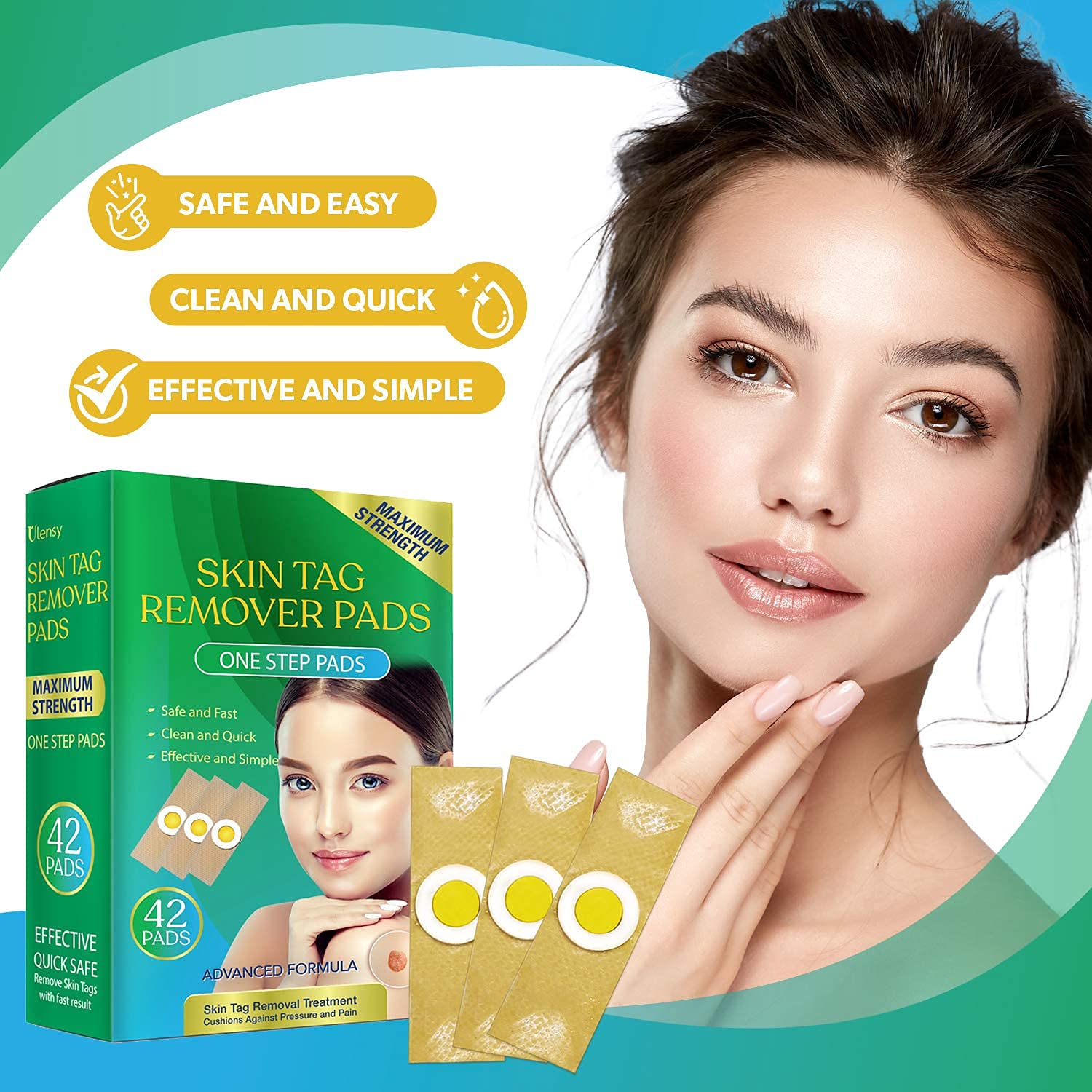 Bambosa Skin Tag Remover Pads, Effective Skin Tags Removal Treatment, Skin Tag Remover, Safe and Fas